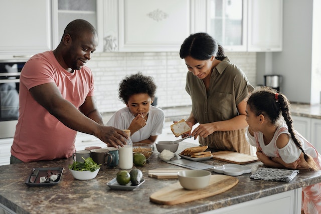 family at home